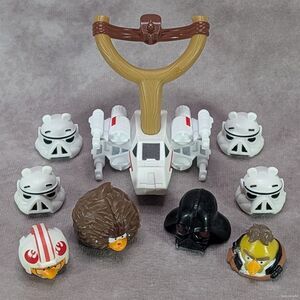 Angry Birds Star Wars Jenga Death Star Replacement Pigs Darth Chewbacca Launcher